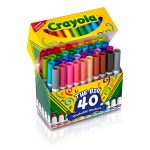 40 Count Ultra-Clean Washable Markers, Broad Line