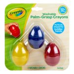 Palm Grasp Egg Crayons, 3 Count