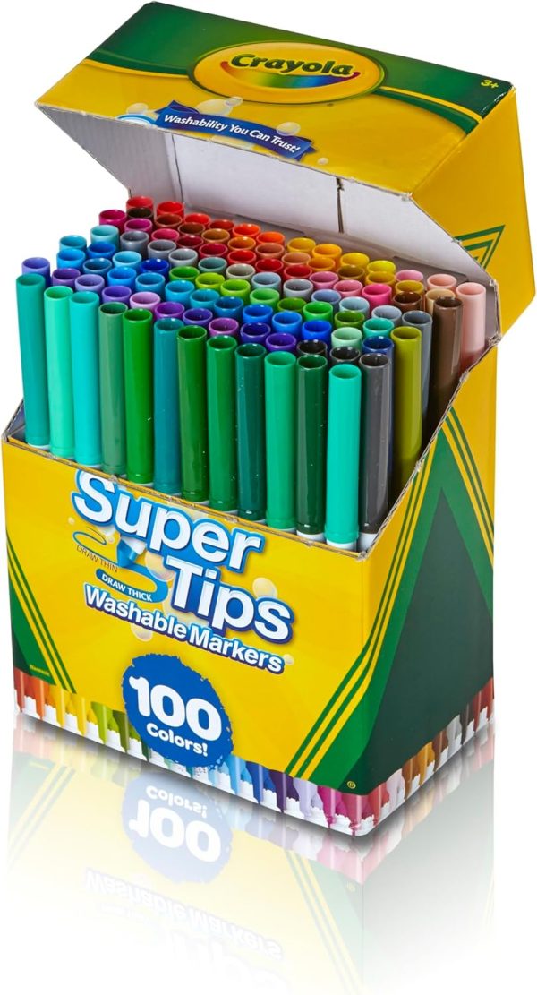 100 Washable Supertips Markers - Image 2