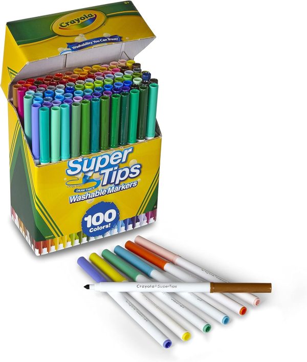 100 Washable Supertips Markers - Image 3