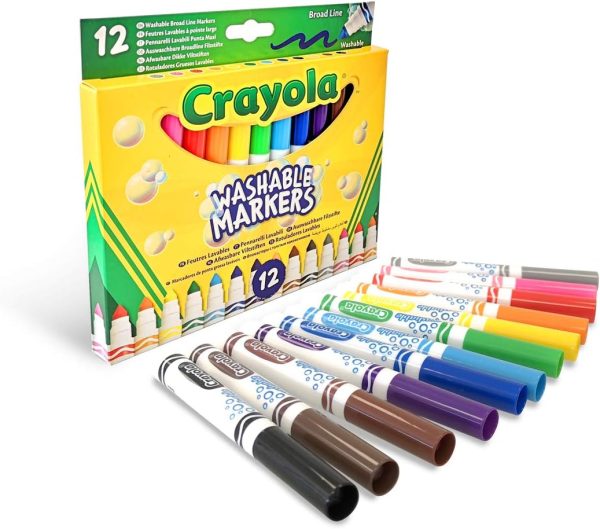 12 Washable Markers Broadline - Image 2