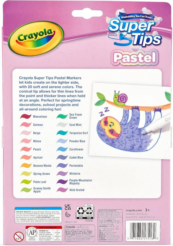 20 Supertips Washable Pastel Markers - Image 4