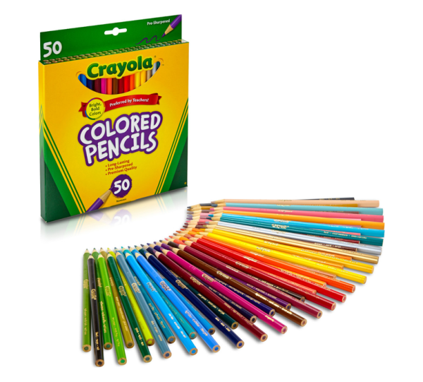 50 Long Colored Pencils - Image 2