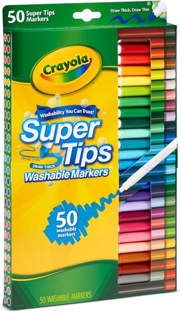 50 Supertips Washable Markers - Image 2