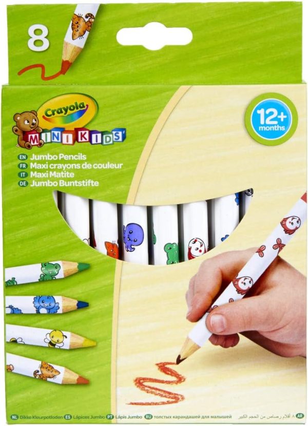 8 Mini Kids Jumbo Decorated Pencils - Image 2