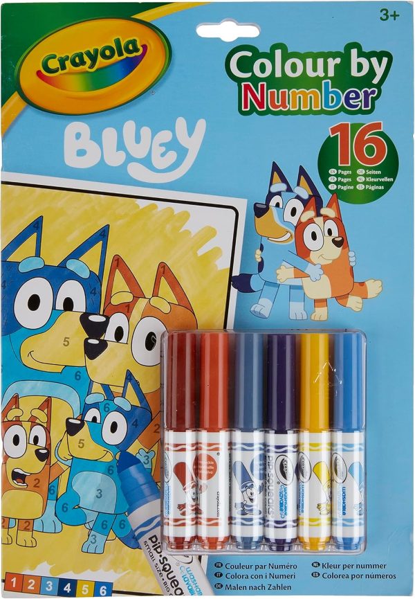 Bluey Colour by Numbers Pad