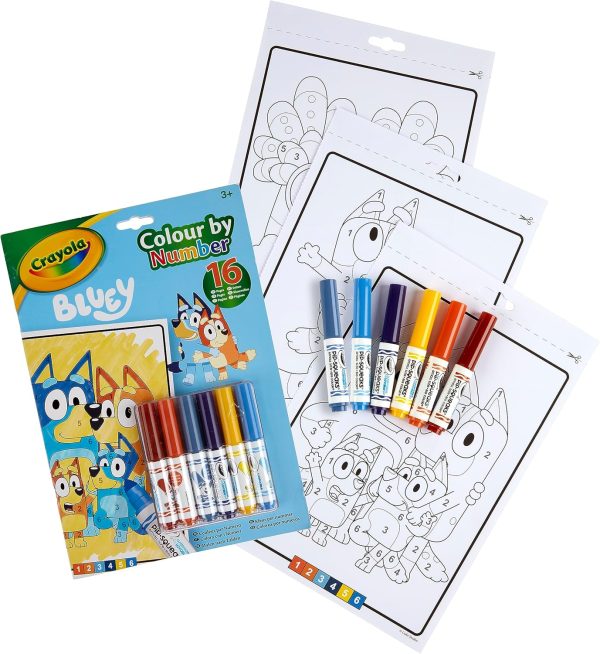 Bluey Colour by Numbers Pad - Image 2