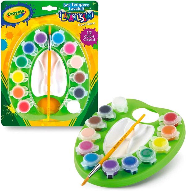 Children's Washable Paint Set with Brush - Image 2