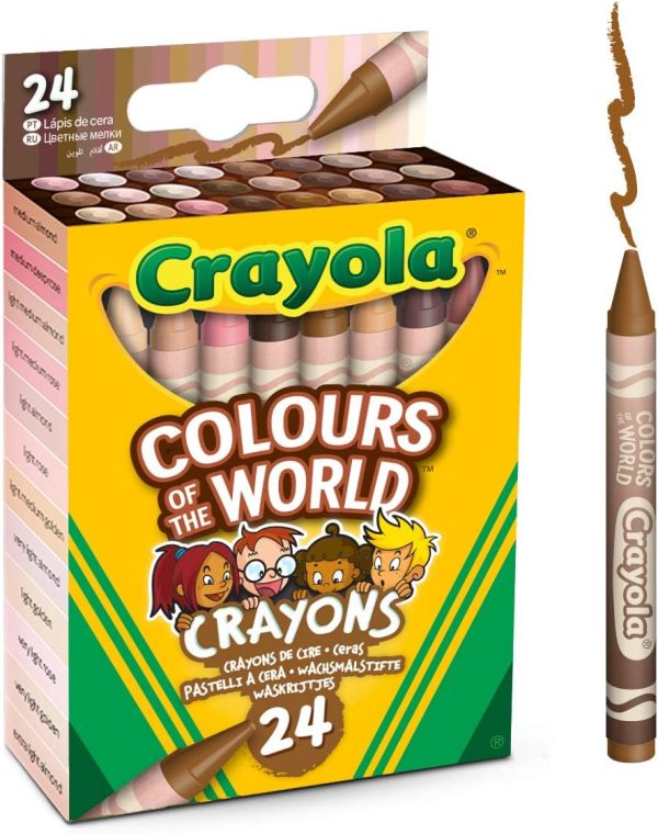 Colours of the World 24 Wax Colouring Crayons