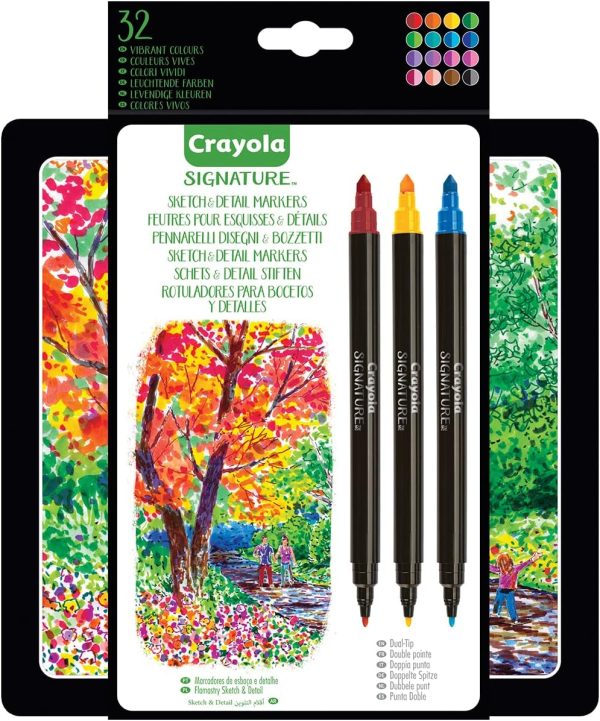 Crayola Signature Double Markers (SuperTips Thin)