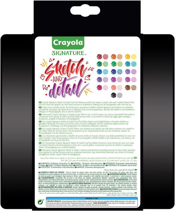 Crayola Signature Double Markers (SuperTips Thin) - Image 3