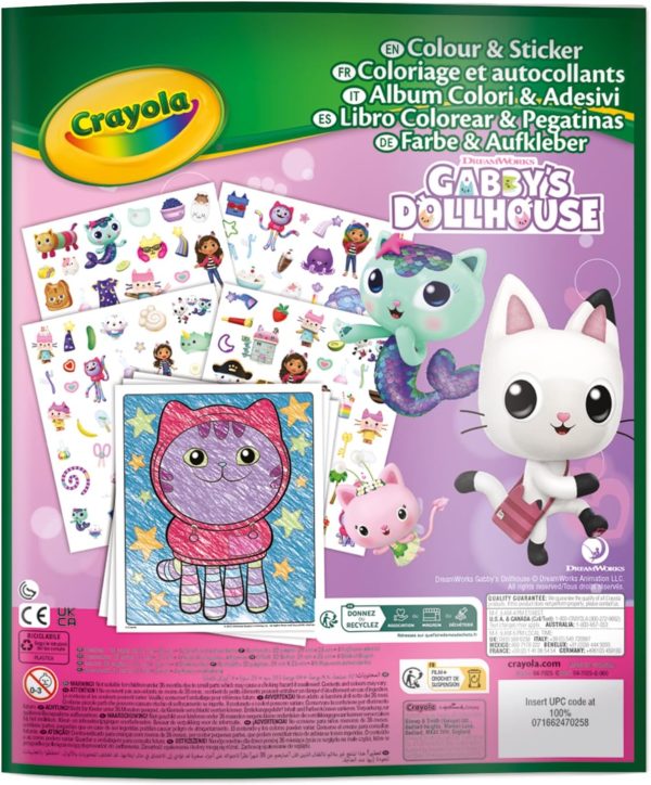 Gabby's Dollhouse Colouring with Sticker Kit - Image 6