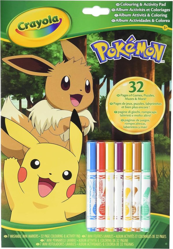 Pokemon Activity Book & Washable Markers